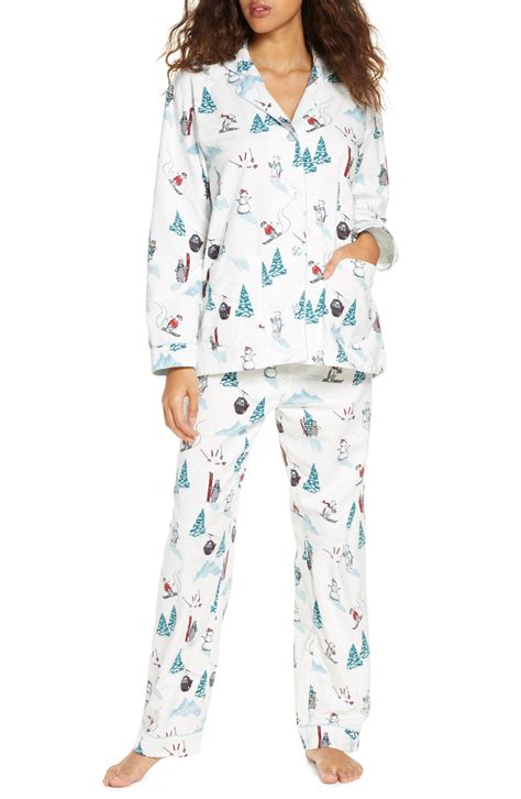 Pj Salvage Print Flannel Pajamas Nordstrom Rack
