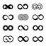 Infinity Symbol Vector Set By Microvector  TheHungryJPEGcom