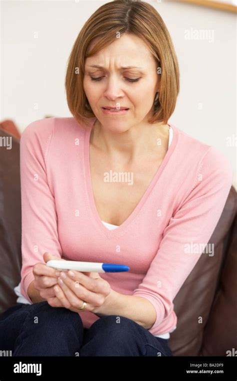 Woman 40s Pregnancy Test Hi Res Stock Photography And Images Alamy