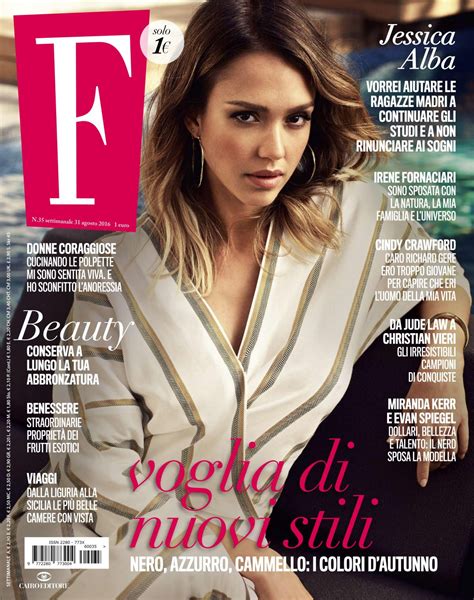 Jessica Alba In F Magazine Italy August 2016 Hawtcelebs