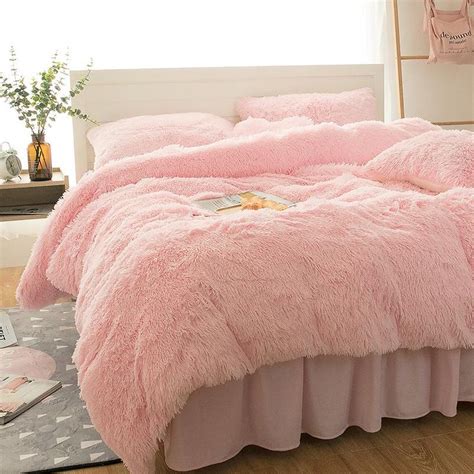 Related searches for pink bed cover: Princess Fluffy Bed Sets | Bedding sets, Luxury bedding ...