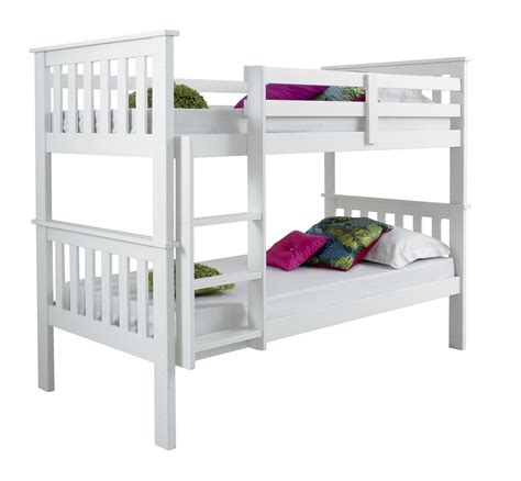 Bunk beds can accommodate most mattress types, including innerspring, hybrid, foam, and latex models. CONTEMPORARY SOLID WHITE BUNK BED SET + 2 MATTRESSES | eBay