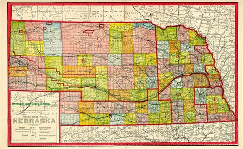 1920 Map Of Nebraska