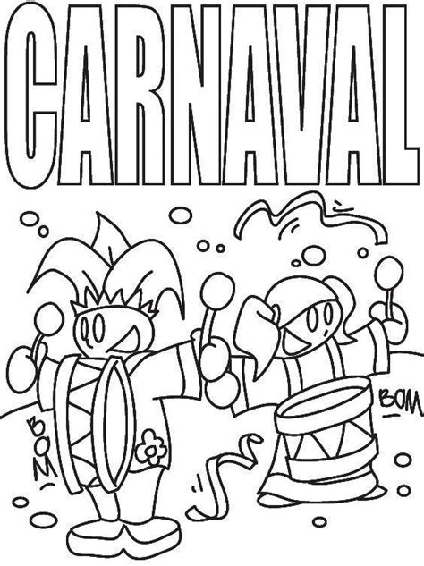 Imprimir Para Colorir E Pintar O Desenho Carnaval