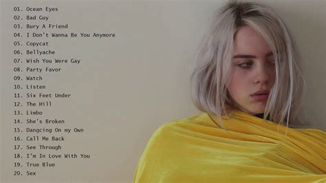 Billie Eilish Greatest Hits Full Album Best Songs Of Billie Eilish Full Playlist