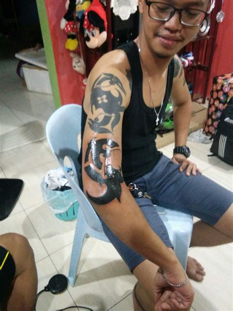 Gambar Tato Motif Dayak Di Lengan
