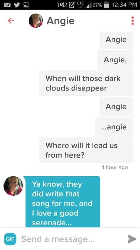 Pro tips to increase your response rate massively This Opener works 100% if her name is Angie : Tinder