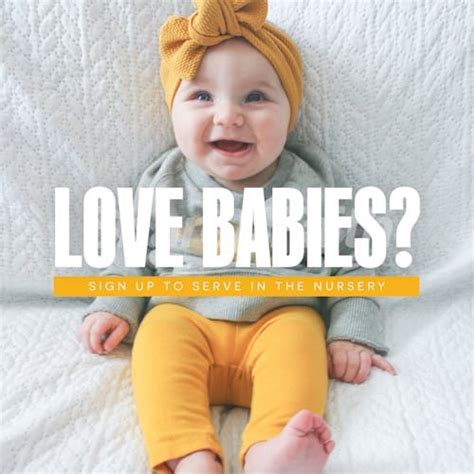 Sharefaith Media Cute Baby Sign Up Nursery Social Media Graphic