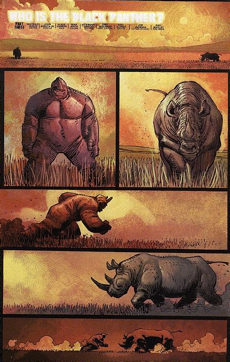 While adapting black panther into a solo superhero movie, director ryan coogler stays relatively faithful to the 4 major storylines that were altered in the black panther movie. Rhino vs Rhino... What Issue!?!? - Rhino - Comic Vine