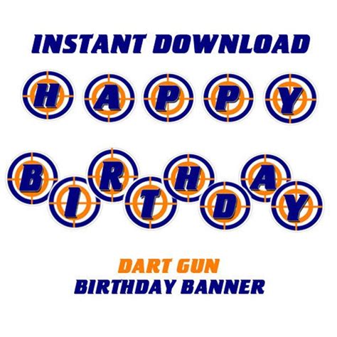 Nerf Birthday Banner Free Printable
