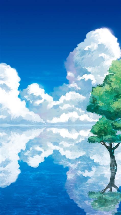 Anime Landscape Phone Wallpapers Top Free Anime Landscape Phone Backgrounds Wallpaperaccess