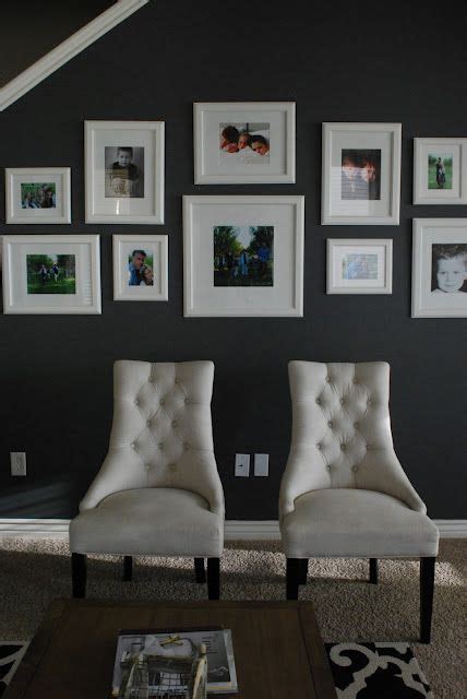 Check spelling or type a new query. charcoal wall with white frames | Living room reveal ...
