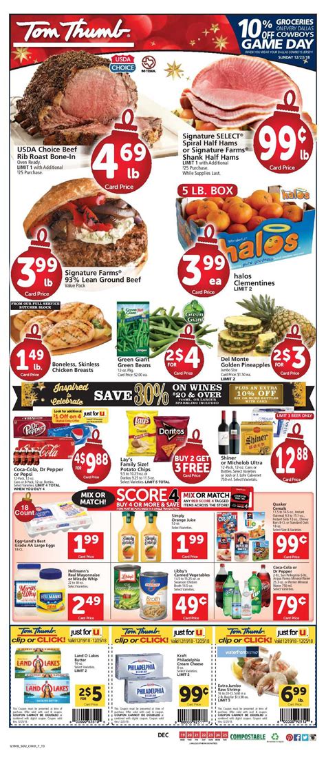 Tom thumb hours of operation: Tom Thumb Weekly Ad Flyer 03/11/20 - 03/17/20 ...