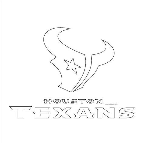 Chicago bears nfl american football teams logos coloring. NFL Logo Coloring Pages Printable | Houston texans ...