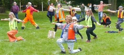 It couldn't possibly be because we wish we could be at home and we want things to go back to normal as soon as possible, or anything. 'We can dance if we want to' at community Safety Dance ...