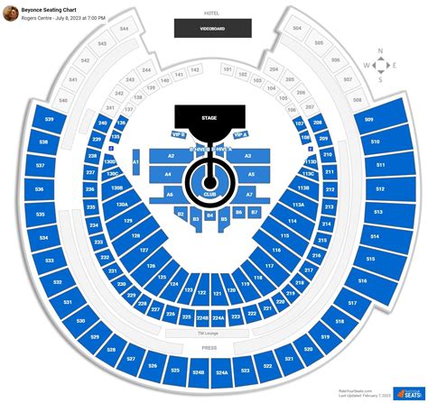 Rogers Centre Concert Seating Chart