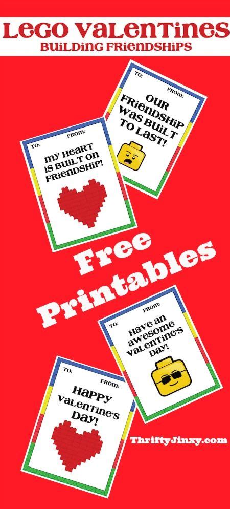Free Printable LEGO Valentines | Lego valentines, Creative valentines day ideas, Diy valentines ...