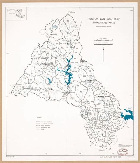 Patapsco River Basin Study Subwatershed Areas Library Of Congress