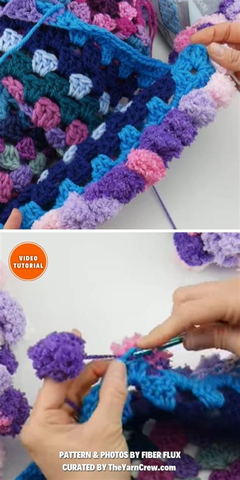 6 Quick Crochet Pom Pom Border Tutorials For Beginners The Yarn Crew