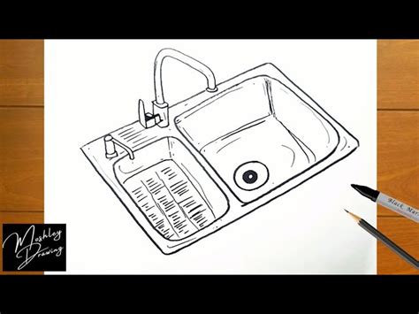 How To Draw A Kitchen Sink