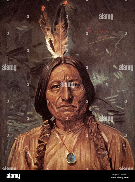 Native American Pin Pictured Sitting Bill Hunkpapa Souix Leader