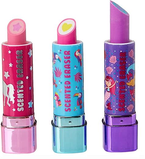 Smiggle Mystical Lipstick Eraser X3 Uk Office Products