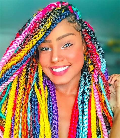 20 Color Box Braids Hairstyles Jonnibraelyn