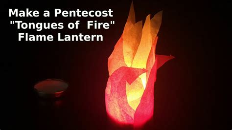 How To Make A Pentecost Flame Candle Decoration Youtube