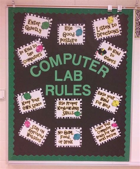 Pin By Christie Bergh On Front Office Computer Lab Rules Computer