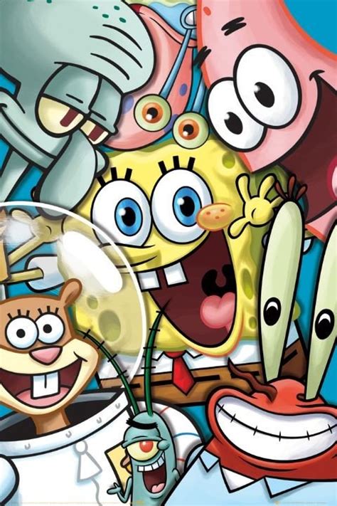 Poster Spongebob Collage Wall Art Ts And Merchandise Europosters