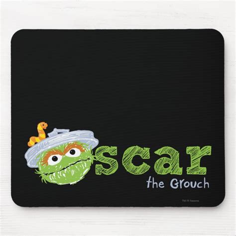 Oscar The Grouch Name Mouse Pad Zazzle Com
