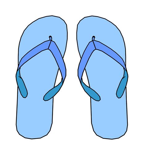 Flip Flop Silhouette Clip Art At Getdrawings Free Download