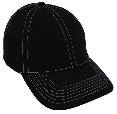 Simplicity Acrylic Velcro Strap Baseball Hatcap Blackwhite