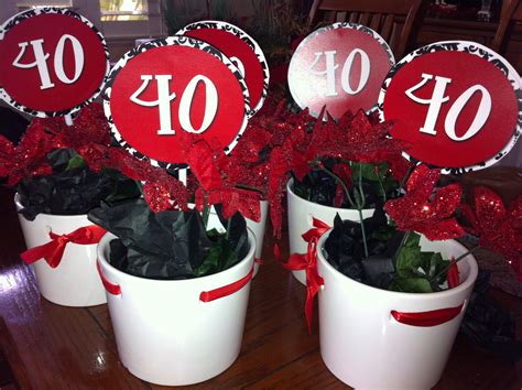 40th Birthday Centerpieces Pagesglorious
