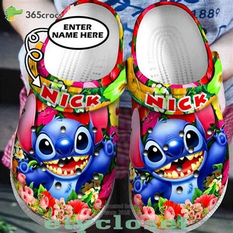Personalized Stitch Disney Cartoon Adults Crocs Clog Shoes 365crocs