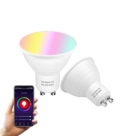 Buy Wifi Smart Led Gu10 Bulb Multicolor 5w Techaccess Shop