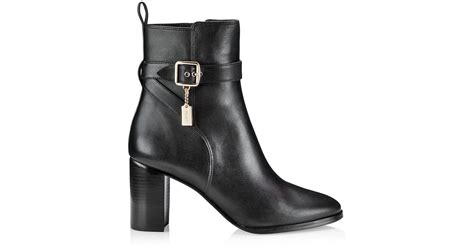 Coach Olivia Leather Ankle Booties In Black Lyst