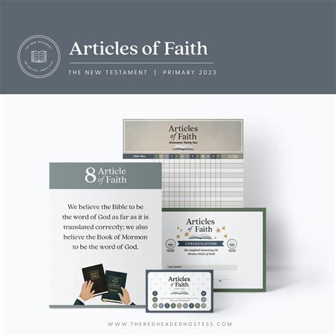 2023 Primary - New Testament - Articles of Faith Kit - The Red Headed