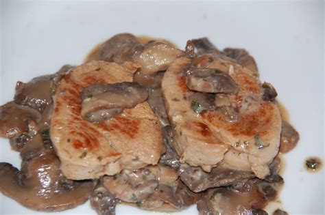Filet mignon de porc aux champignons