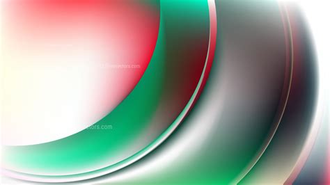 Abstract Glowing Red Green And White Wave Background Illustrator