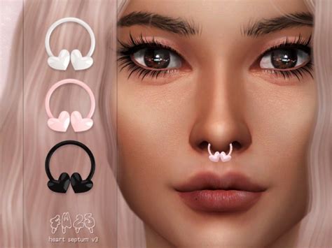 The Sims Resource Heart Septum V3 By 4w25 Sims • Sims 4 Downloads
