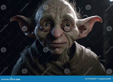 Ai Generative Portrait of a Scary Devil in the Dark. Horror Movie Stock