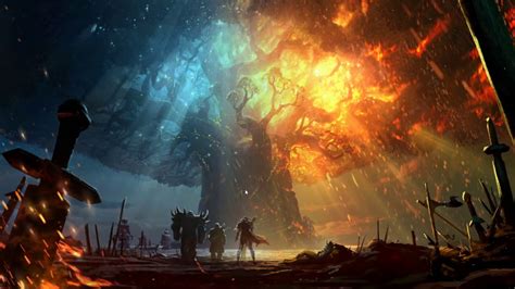 Burning Of Teldrassil Time Fade Wallpaper Engine Demo Youtube