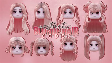 Aesthetic Blonde Hair For Bloxburg Codes Roblox 3 Baby Pink Hair
