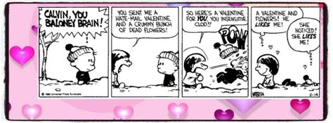 Valentines Day Theme Comics Calvin And Hobbes Designed With Pizap