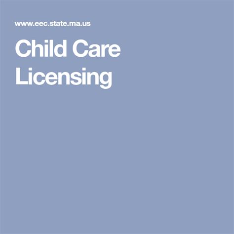 Child Care Licensing Childcare Children Kids And Parenting