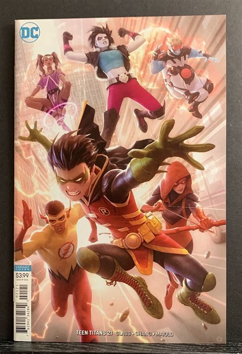 Teen Titans 21 2018 Alex Garner Robin Crush Djinn Variant Cover