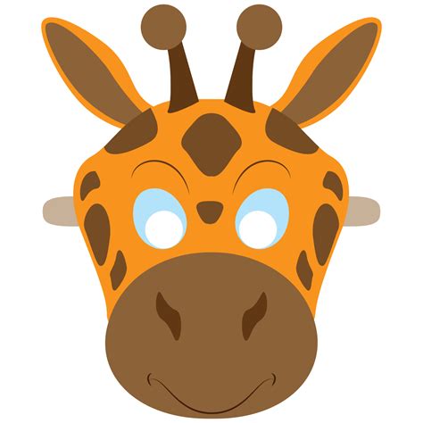Giraffe Mask Template Printable Free Free Printable