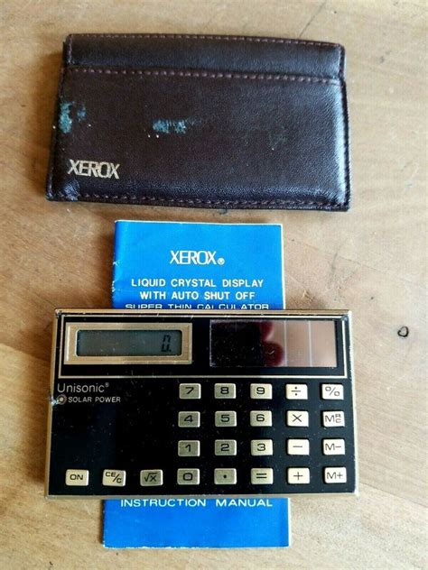 The card has an exceptionally compact structure with an. Vintage Unisonic Calculator Solar Power 285A Pocket credit card size Wallet | eBay in 2020 ...