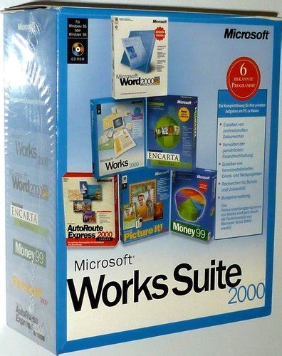 Microsoft Works 2000 Suite Cd Rom Amazonde Software